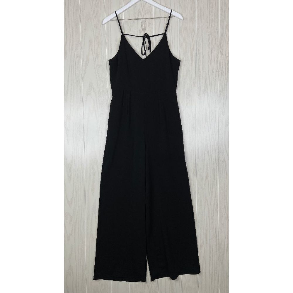 The Impeccable Pig Trouser Casual Strappy Sleeve Jumpsuit Women's Black Size M